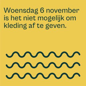 Aangepaste openingstijden 6 november 2024